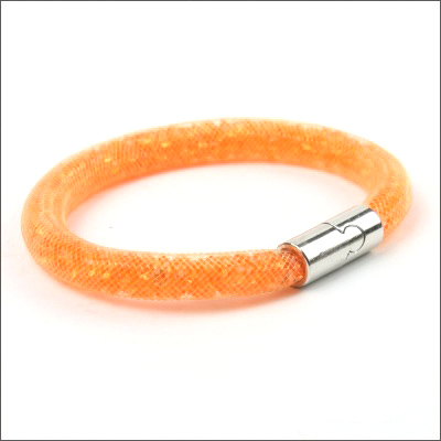 Náramek oranžový Stardust s křišťály