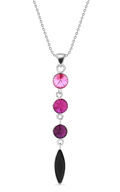 Náhrdelník se Swarovski Elements Willow N112234200RJ Rose