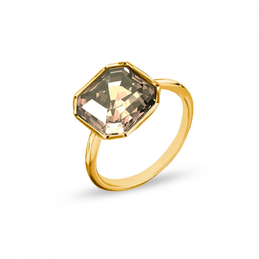 Levně Prsten hnědý se Swarovski Elements Imperial PG448010LCT Light Colorado Topaz 52