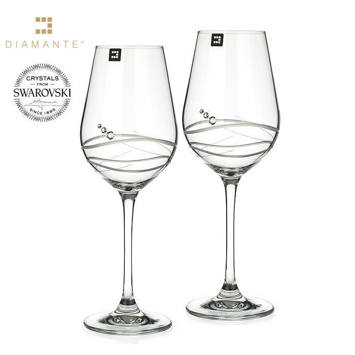 Levně Sklenice na červené víno se Swarovski Elements Venezia 470 ml
