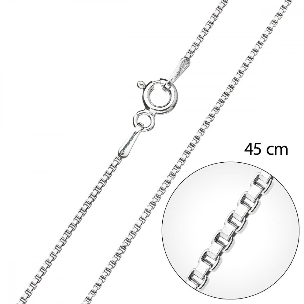 Levně Stříbrný řetízek 30014 délka 45 cm