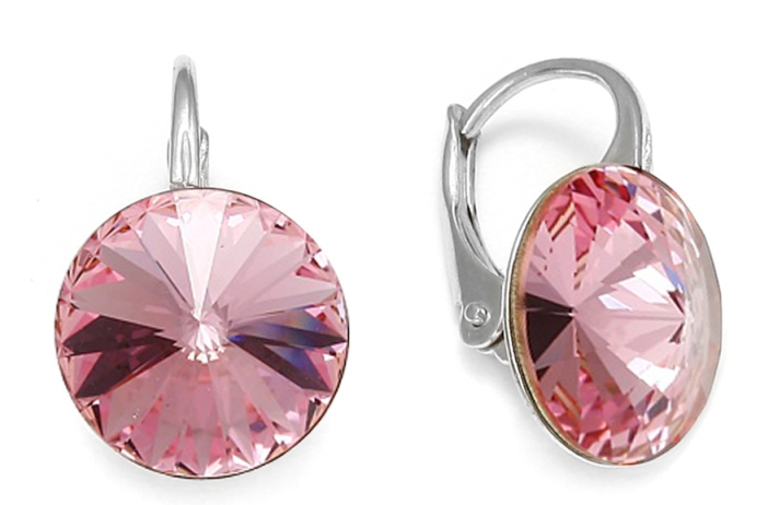 Levně Náušnice se Swarovski Elements Sweet Candy světle růžové K112212LR