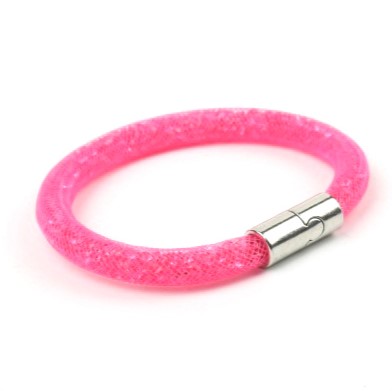 Modní náramek růžový Stardust s křišťály