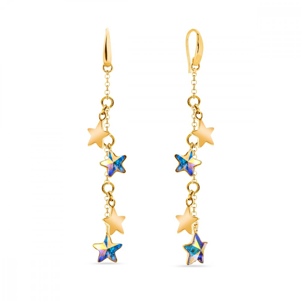 Náušnice měnivé se Swarovski Elements Mirth KWGROLO28164AB