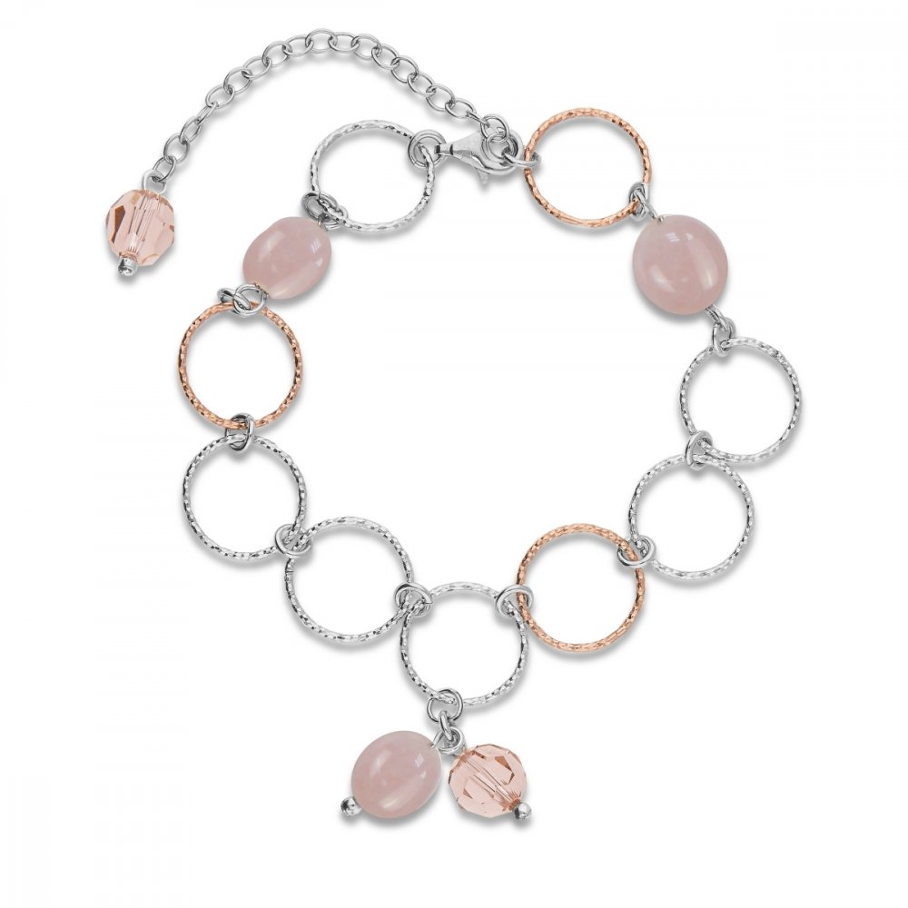 Stříbrný náramek růžový Delicado B5000VR8RQ Vintage Rose