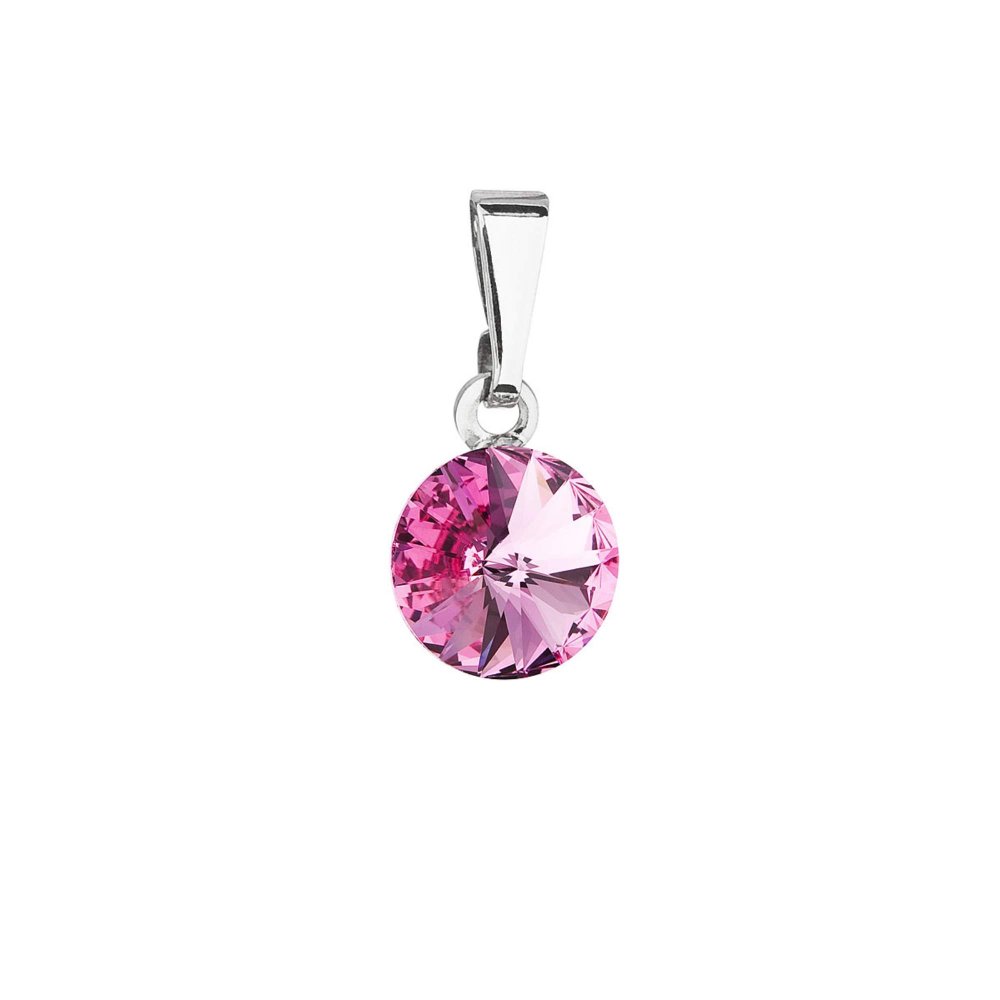 Přívěsek růžový Rivoli se Swarovski Elements Rose 8 mm