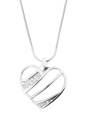 Náhrdelník se Swarovski Elements srdce Krystal