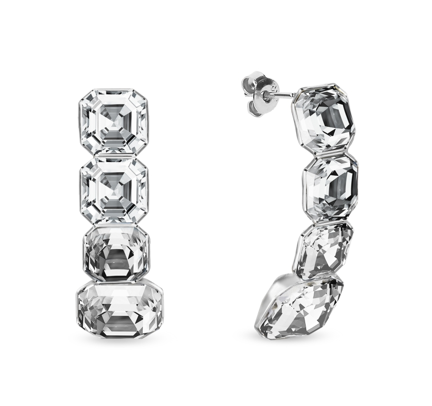 Náušnice čiré se Swarovski Elements Imperial KT44804C Krystal