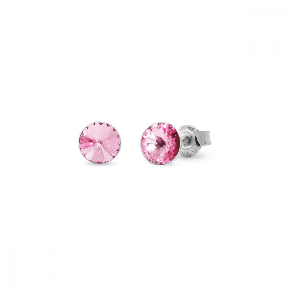 Náušnice růžové Rivoli se Swarovski Elements Sweet Candy Studs K1122SS29LR light rose 6 mm