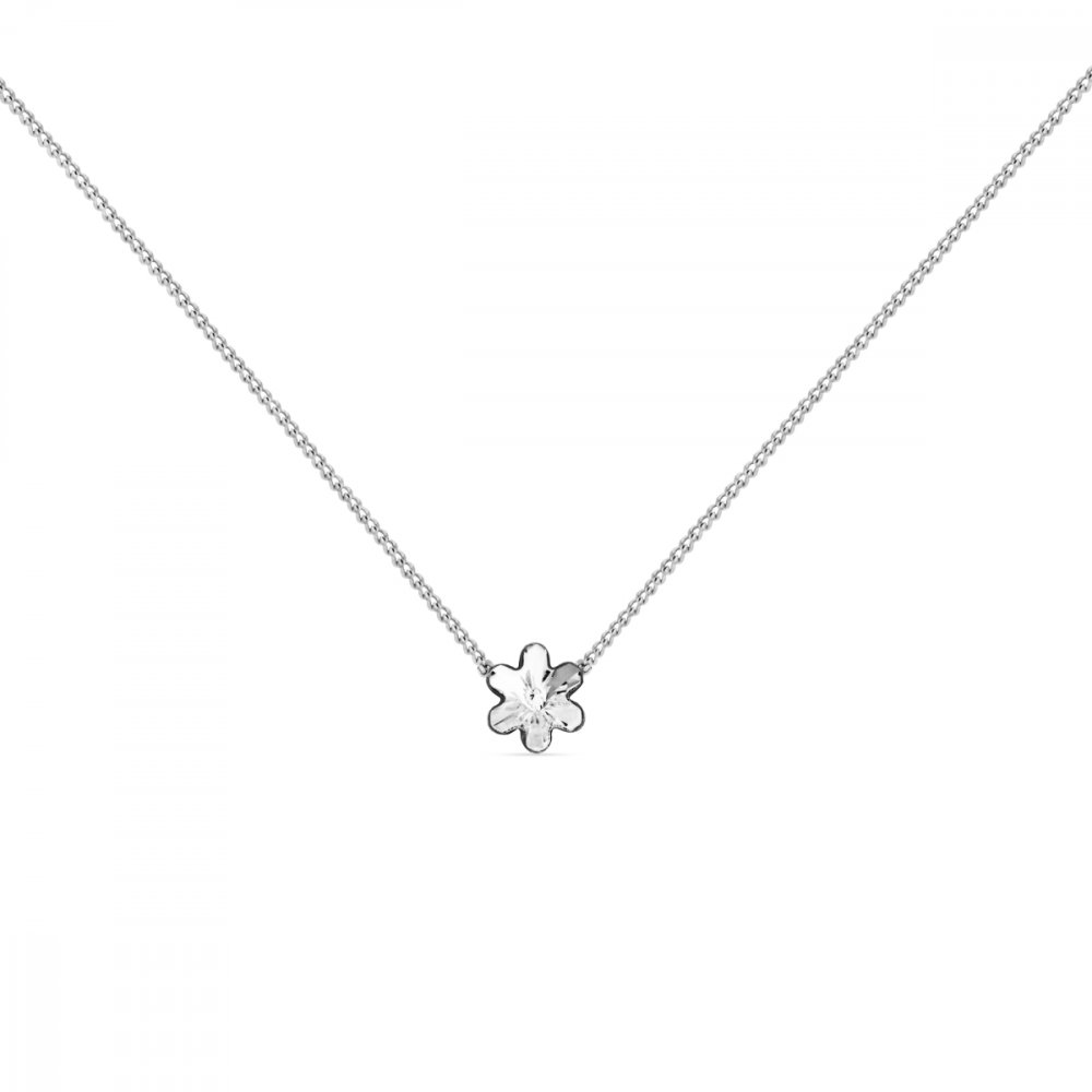 Náhrdelník čirý se Swarovski Elements Fleurette NLANM28265C Krystal