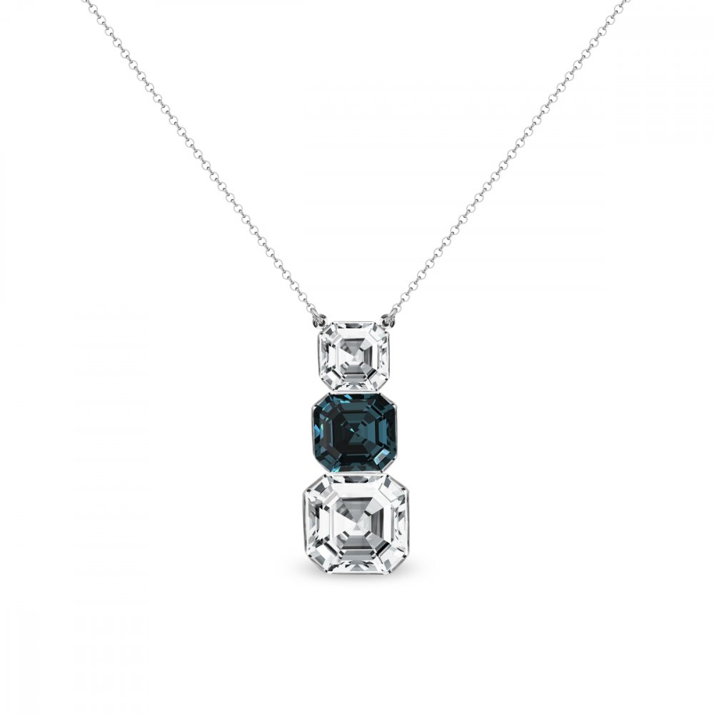 Levně Náhrdelník modrý se Swarovski Elements Imperial NT44803CM Montana