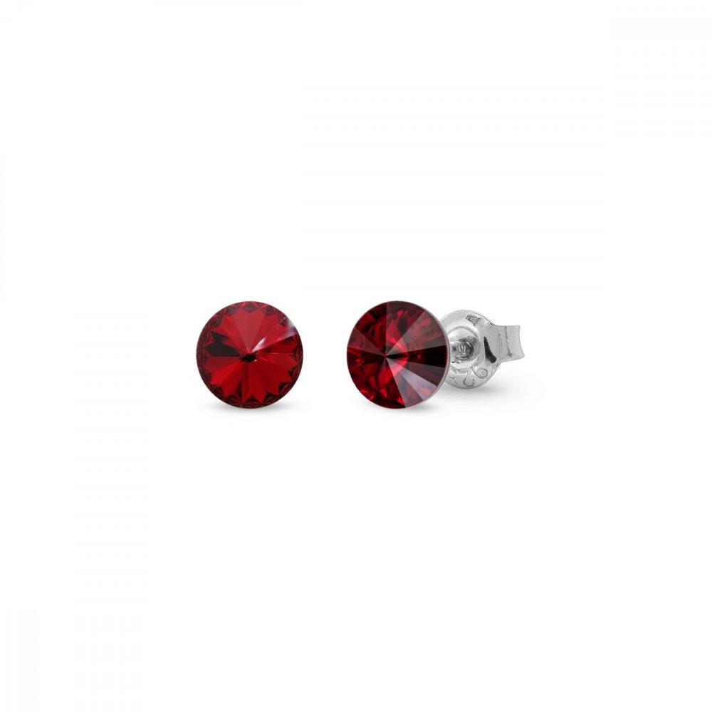 Náušnice červené Rivoli se Swarovski Elements Sweet Candy Studs K1122SS29SI Siam 6 mm
