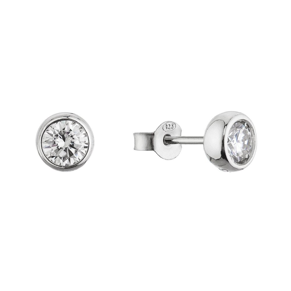 Levně Stříbrné náušnice AMELIA 11M00005 moissanite