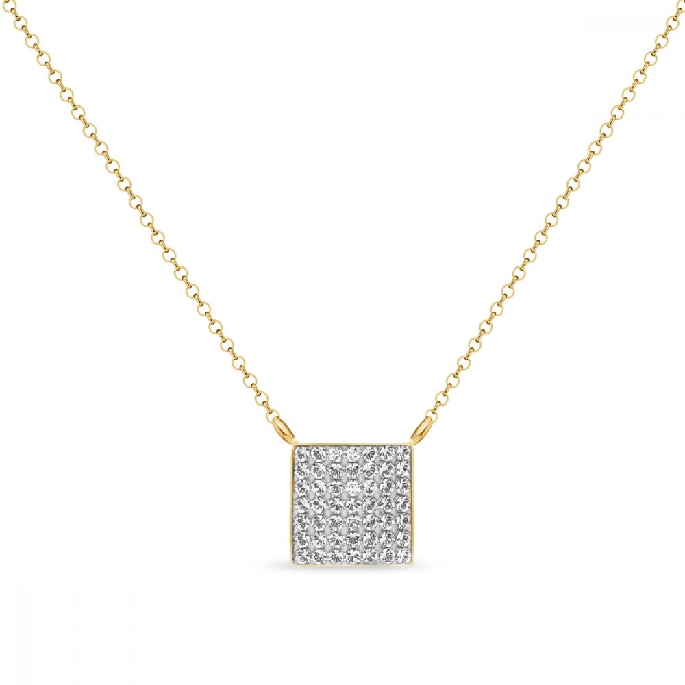 Levně Náhrdelník čirý se Swarovski Elements Kingdom NNGFM7C Krystal