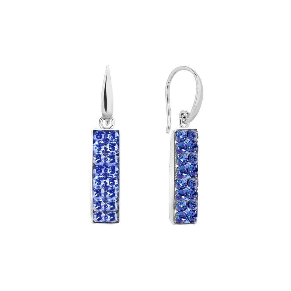 Náušnice modré se Swarovski Elements Glow KWFMP1SA Sapphire