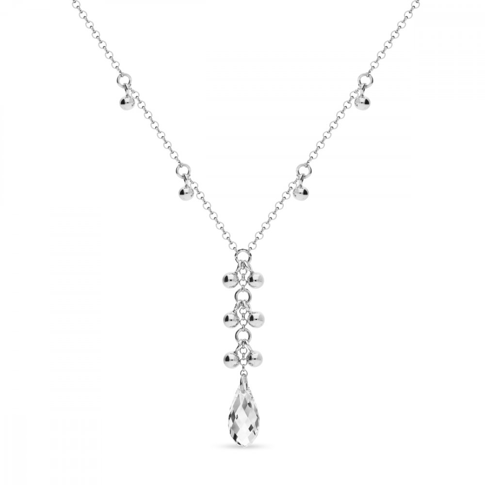 Levně Náhrdelník čirý se Swarovski Elements Triumph NROLO6010C Krystal