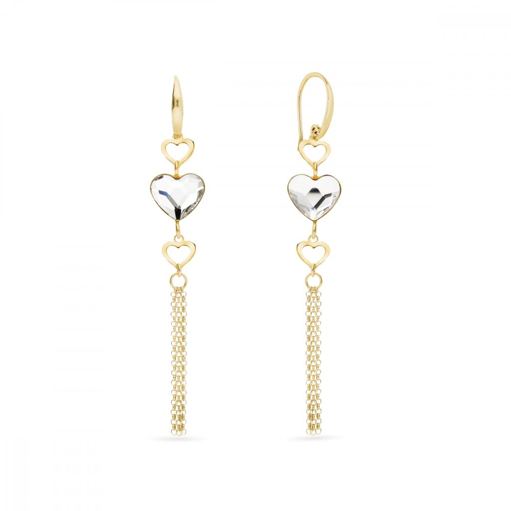 Levně Náušnice čiré se Swarovski Elements Soul KWSG280810C Krystal