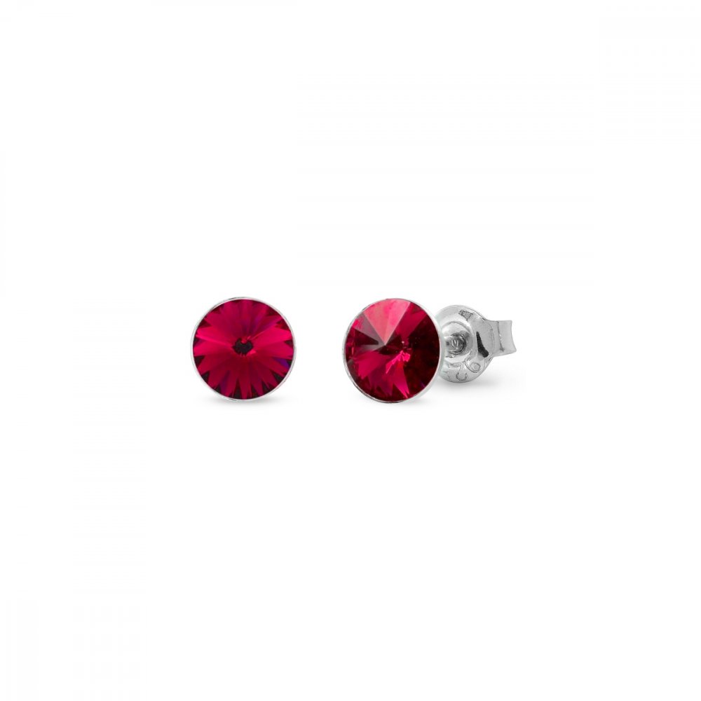 Náušnice červené Rivoli se Swarovski Elements Sweet Candy Studs K1122SS29SC Scarlet 6 mm