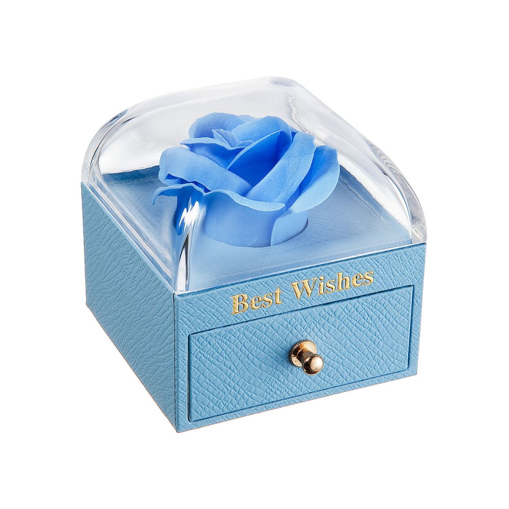Dárková krabička květina KR0006 modrá