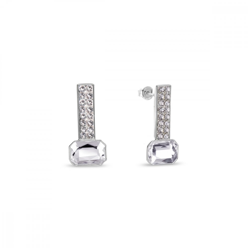 Levně Náušnice čiré se Swarovski Elements Royal Wand KFM2602CC Krystal