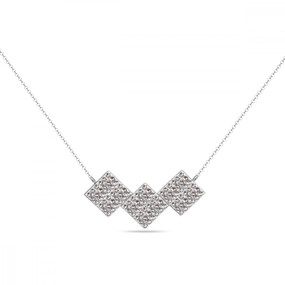 Náhrdelník čirý se Swarovski Elements Glitter NKFM3CC Krystal