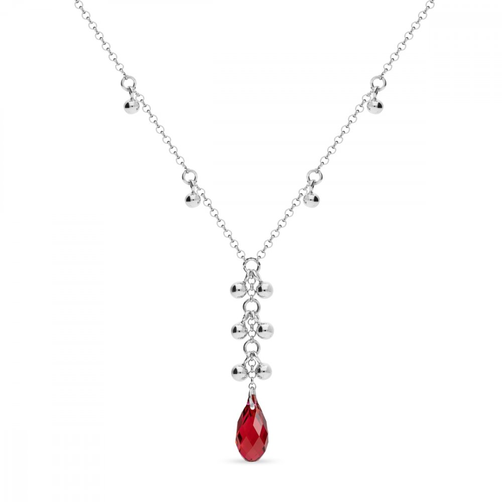 Náhrdelník červený se Swarovski Elements Triumph NROLO6010SC Scarlet