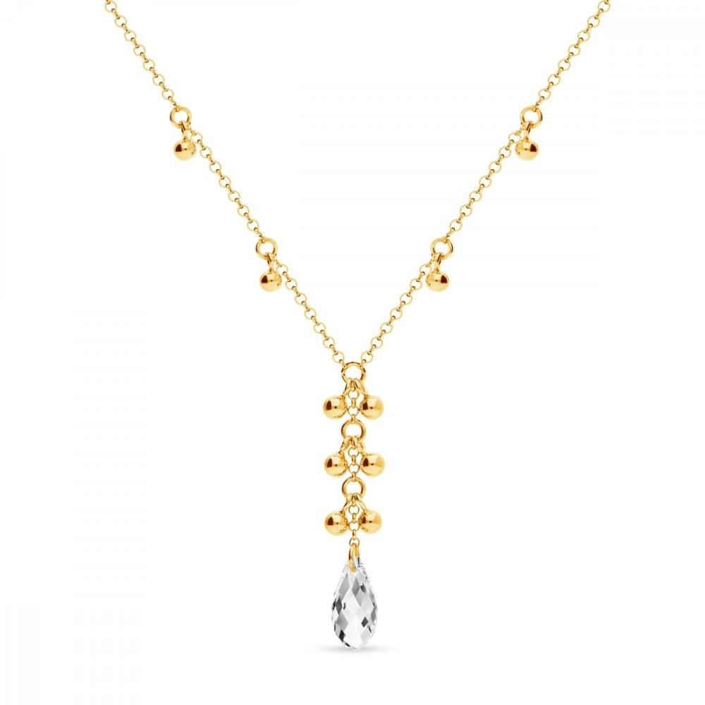 Levně Náhrdelník čirý se Swarovski Elements Triumph NGROLO6010C Krystal