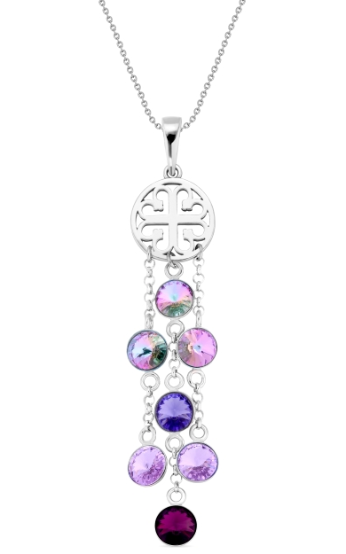 Náhrdelník se Swarovski Elements Dream Catcher NDR1122SS29VLAM Vitrail Light