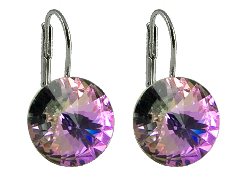 Levně Náušnice Rivoli se Swarovski Elements Vitrail Light 14 mm
