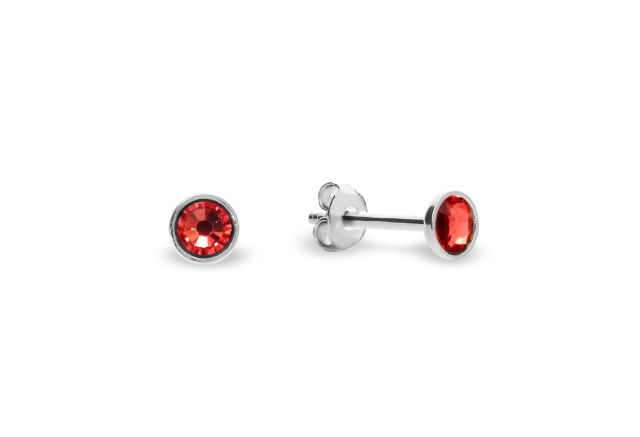 Náušnice oranžové se Swarovski Elements Pinpoint Studs K2038SS10PA Padparadscha