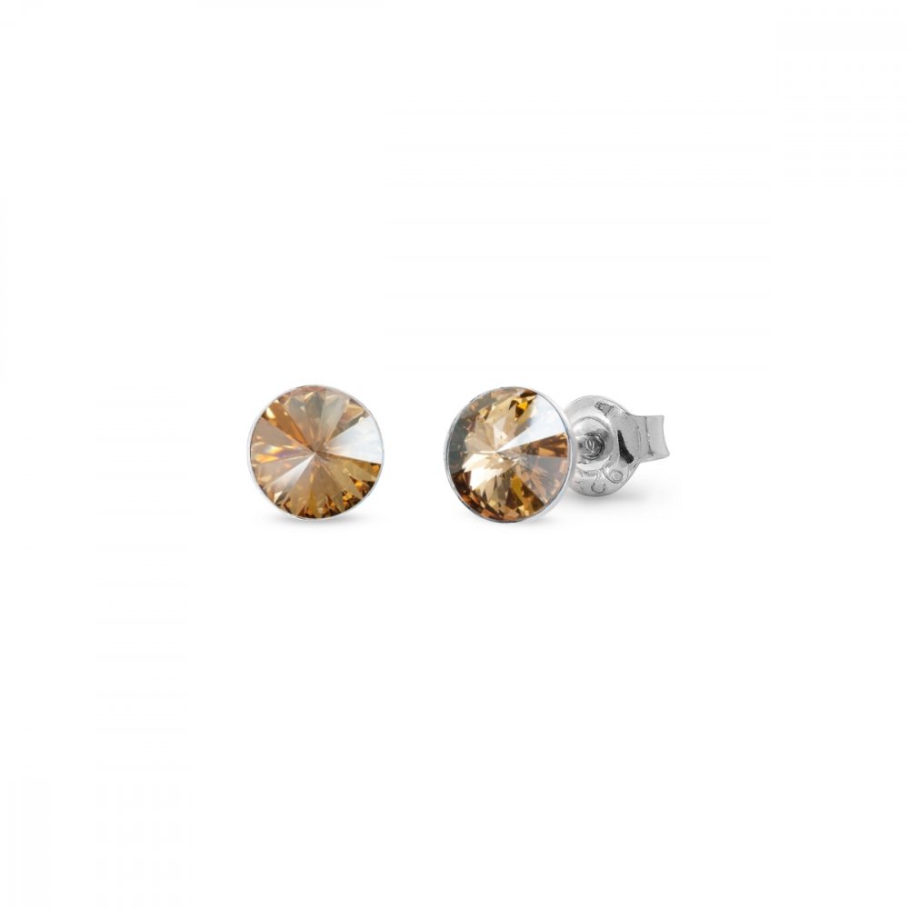 Náušnice Rivoli se Swarovski Elements Sweet Candy Studs K1122SS29GS golden shadow 6 mm