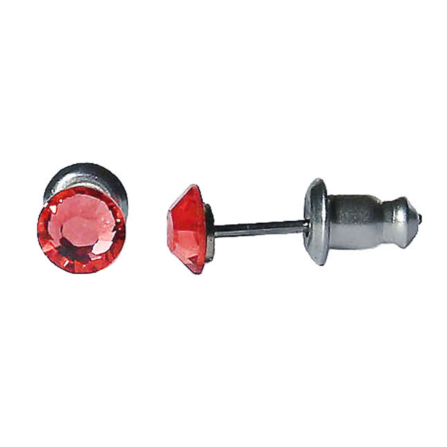 Náušnice Swarovski Elements s broušeným krystalem, visací, tvar tečka, oranžové