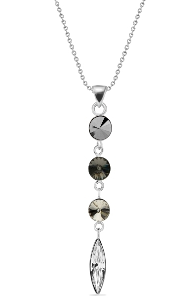 Náhrdelník se Swarovski Elements Willow N112234200HC Hematite