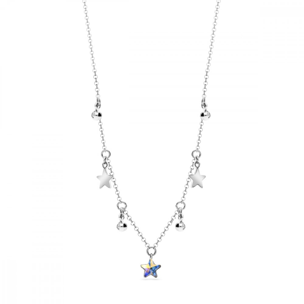 Náhrdelník duhový se Swarovski Elements Mirth NROLO28167AB