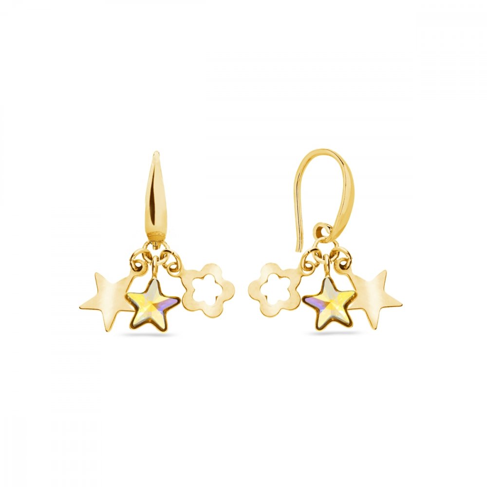 Náušnice duhové se Swarovski Elements Joy KWGMIX2816AB