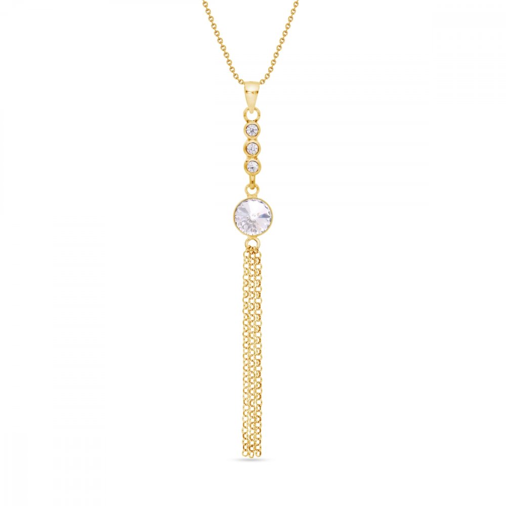 Náhrdelník čirý se Swarovski Elements Ballena NCG1122SS29C Krystal