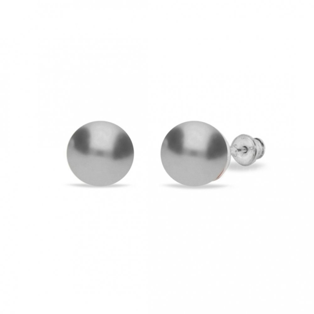 Náušnice se Swarovski Elements Classic Pearl K581810LG Light Grey 10 mm