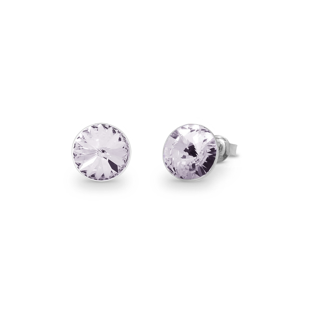 Náušnice bílé Rivoli se Swarovski Elements Sweet Candy Studs K1122SS39C Krystal 8 mm