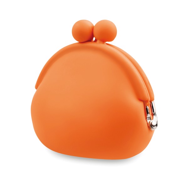Silikonová oranžová peněženka