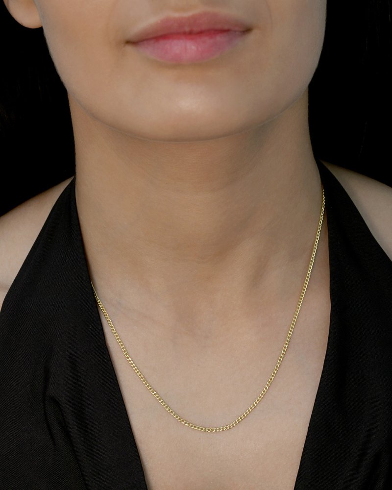 Levně Zlatý 14kt řetízek 90A00018 PANCIER 42 cm