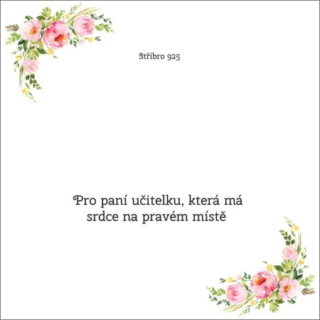 Pre pani učitelku, ktorá má srdce na pravom mieste - OB53