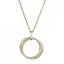 Pozlacený náhrdelník tři kroužky 62001 Au plating