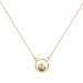 Náhrdelník zlatý so Swarovski Elements Fame NOMG1122SS29GS Golden Shadow