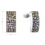 Strieborné visiace náušnice so Swarovski kryštálmi mesačné 31303.3 moonlight
