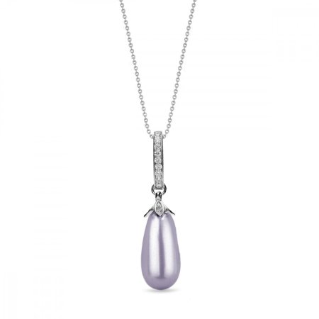 Náhrdelník so Swarovski Elements perla Lavender