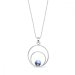 Náhrdelník modrý se Swarovski Elements Glory NOD1122SS29LS Light Sapphire