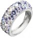 Strieborný prsteň s kryštálmi Swarovski fialový 35031.3 Violet
