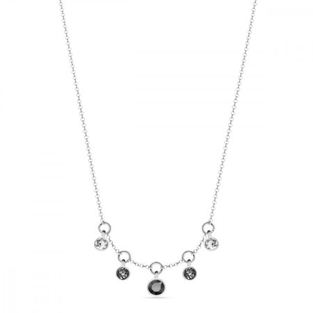 Náhrdelník čierny so Swarovski Elements Brio NROLO20385HSNC Hematite