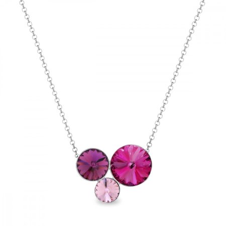 Strieborný náhrdelník so Swarovski Elements Sweetie N11223F