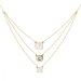 Náhrdelník šedý se Swarovski Elements Imperial Trio NKG3ROLO4480LGDGS Light Grey DeLite